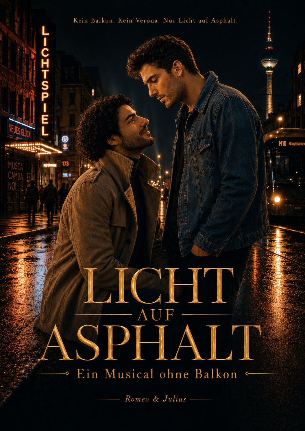 Plakat zu Licht auf Asphalt – Ein Musical ohne Balkon über Romeo & Julius